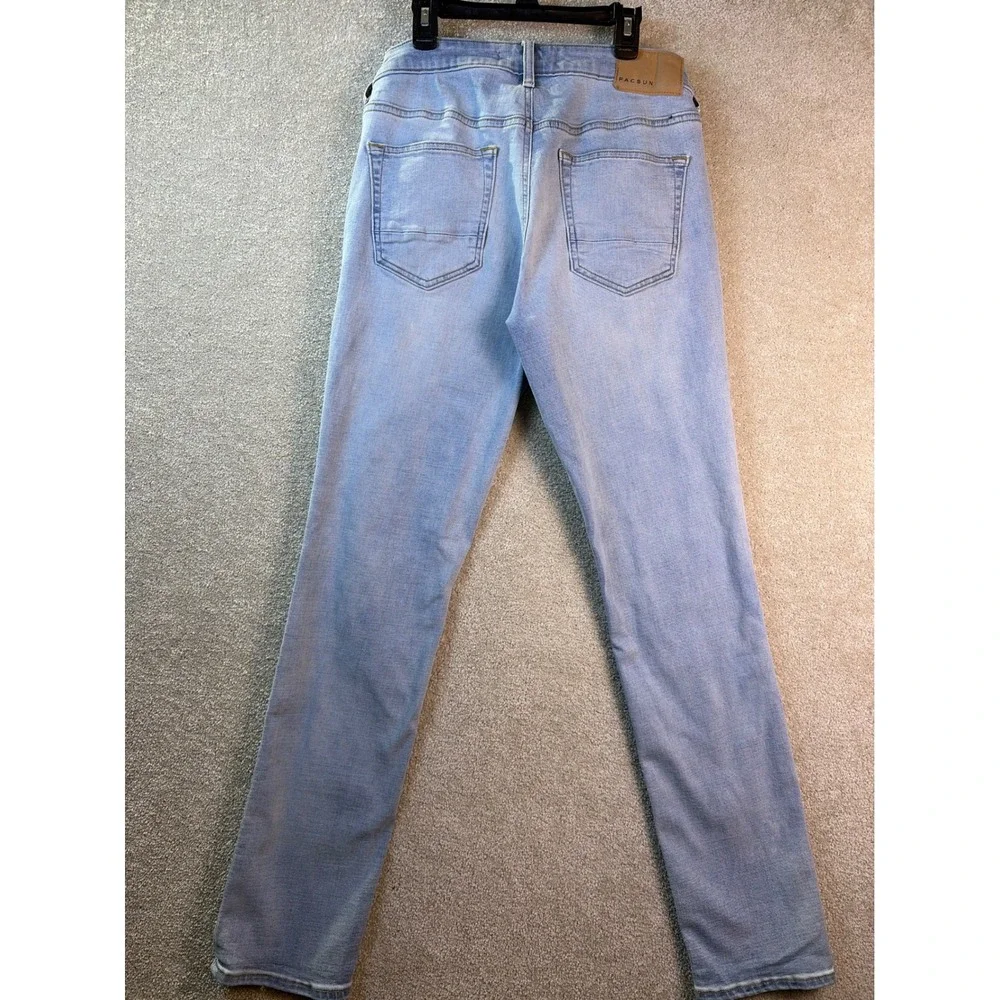 PacSun Slim Jeans Mens 30x32‎ Light Blue Stretch Denim Casual Preppy